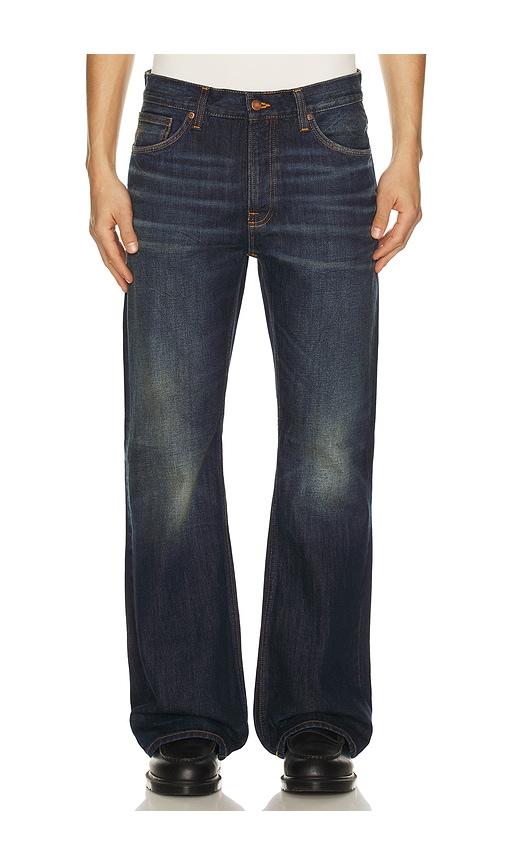Nudie Jeans Flare Glenn Jeans in Blue by NUDIE JEANS