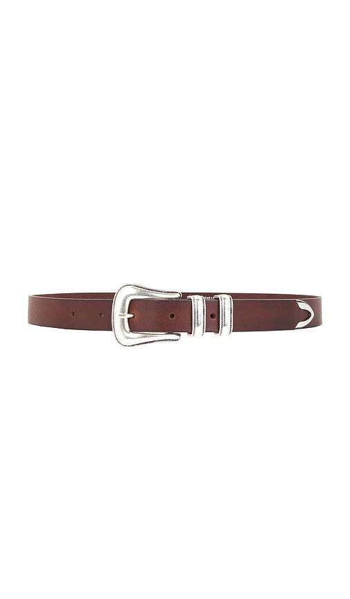 Nudie Jeans Western Silver Belt in Brown by NUDIE JEANS