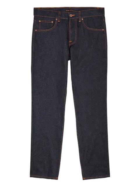 Ollie contrast-stitch denim jeans by NUDIE JEANS