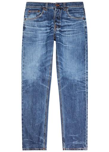 Solid Ollie slim straight-leg jeans by NUDIE JEANS