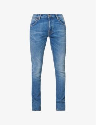 Tight Terry slim-fit tapered stretch-denim jeans by NUDIE JEANS