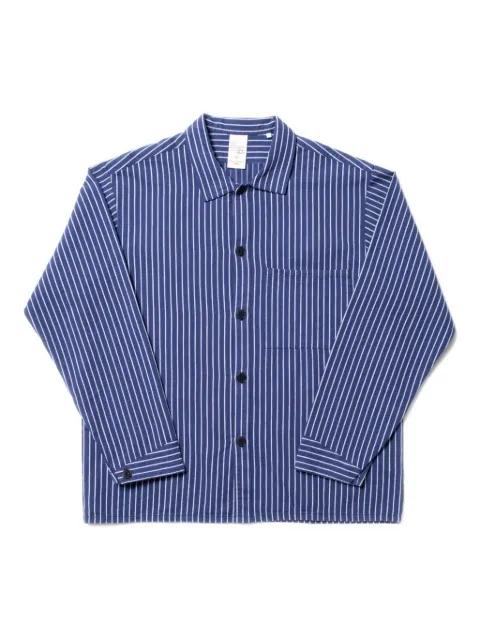 striped-pattern pocket-patch shirt by NUDIE JEANS
