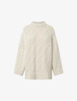 Charlie cabel-knit cotton-blend jumper by NUE NOTES
