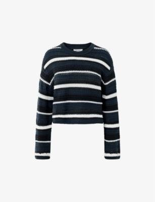 Waymond stripe crochet-knit jumper by NUE NOTES