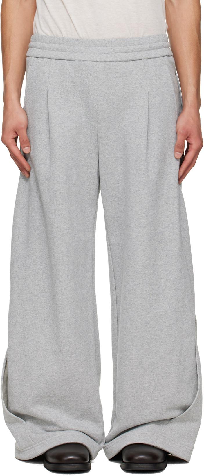 Gray Interweaved Sweatpants by NULLUS