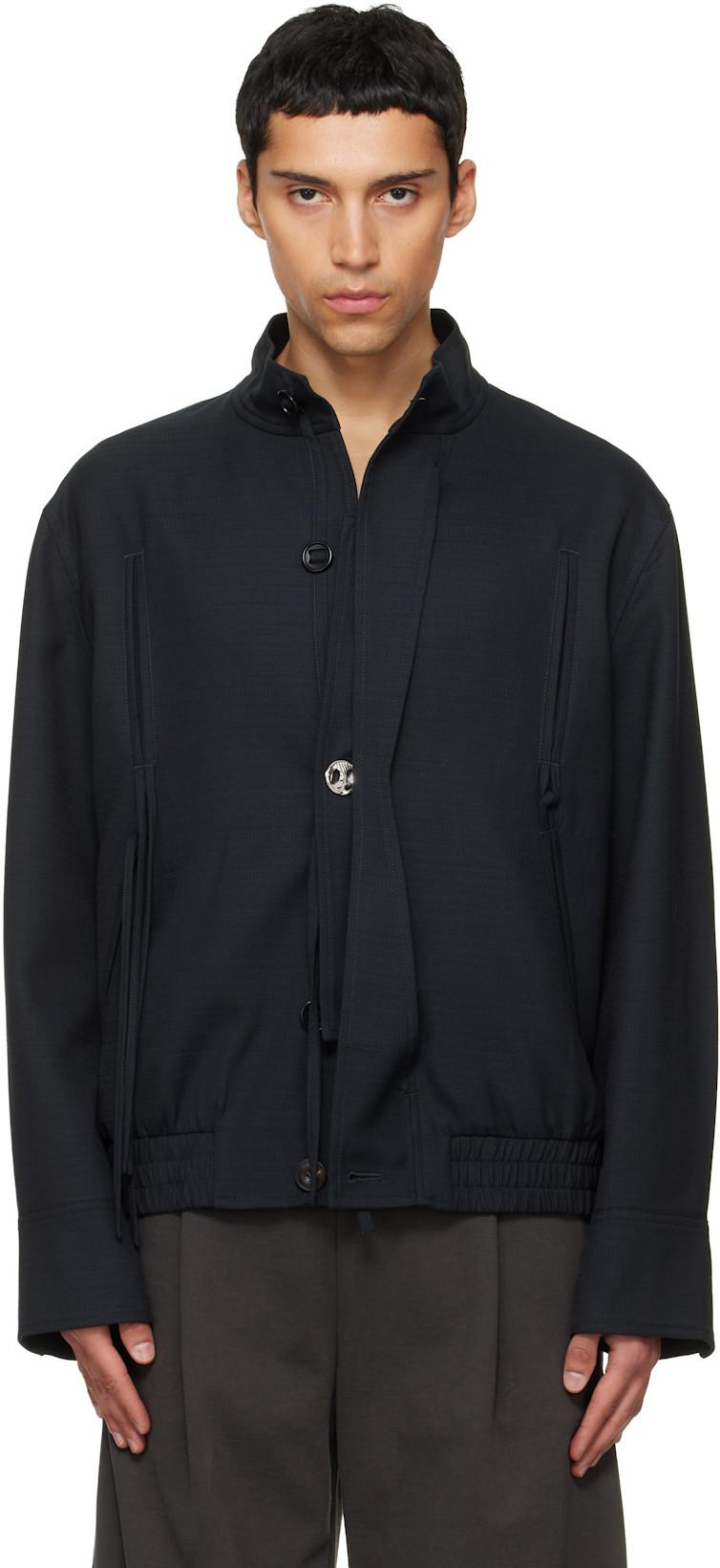 Navy Harrington Jacket by NULLUS
