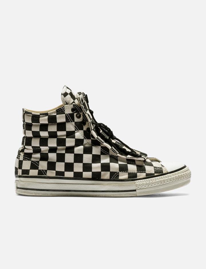 Checkerbord Zip Sneakers by NUMBER (N)INE