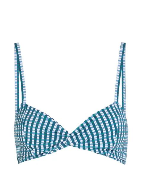 checked bikini top by NUNO