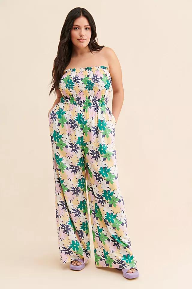Nuuly x Rue Stiic Luz Smocked Jumpsuit by NUULY X RUE STIIC