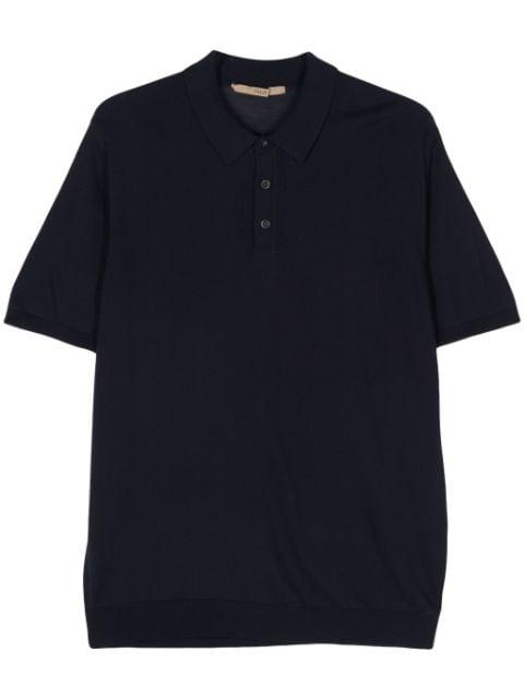 fine-knit polo shirt by NUUR