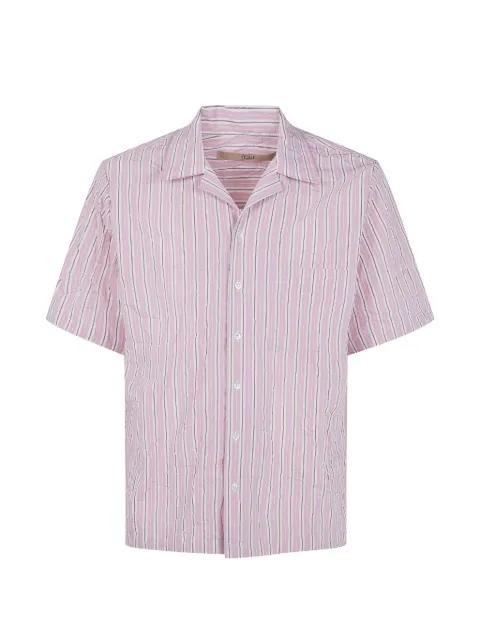 striped-pattern chest-pocket shirt by NUUR