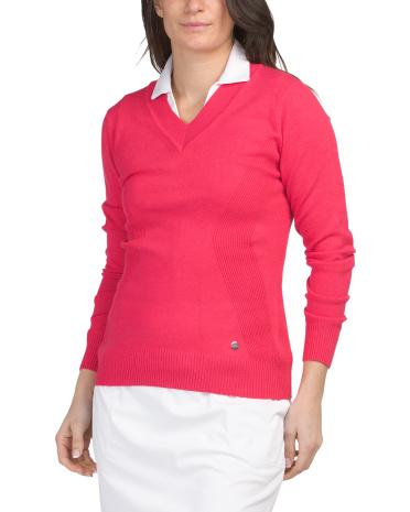 Nicole Long Sleeve Sweater for Women | Polyester/Acrylic/Viscose by NVO
