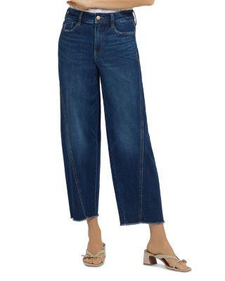 Alyssa Side Panel High Rise Relaxed Crop Jeans in Sunset Villa by NYDJ