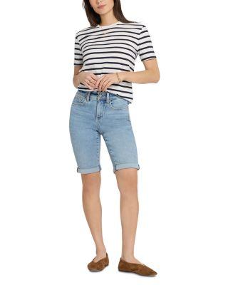 Briella Roll Cuff Denim Shorts by NYDJ