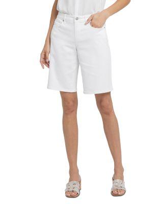 Lilly High Rise Jean Shorts in Optic White by NYDJ