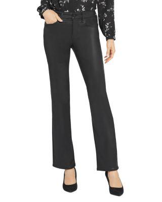 Marilyn Coated High Rise Straight Jeans by NYDJ
