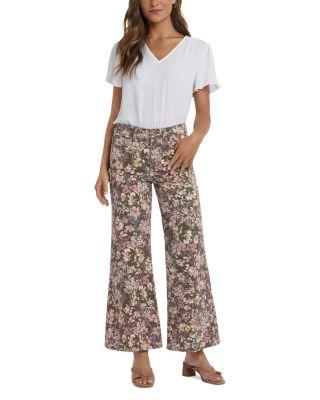 Mia Palazzo Ankle Jeans in Earth Blooms by NYDJ