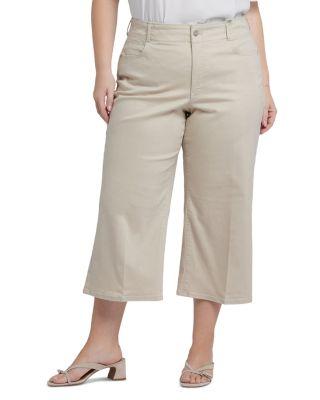 Brigitte Wide Leg Capri Pants by NYDJ PLUS