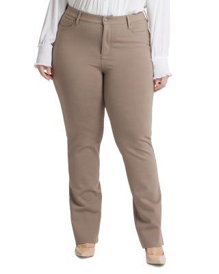 Marilyn Compression Ponte Straight Pants by NYDJ PLUS