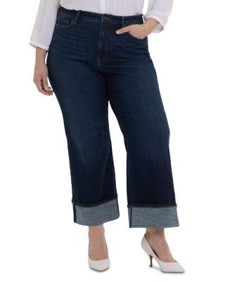 Teresa High Rise Wide Leg Jeans by NYDJ PLUS