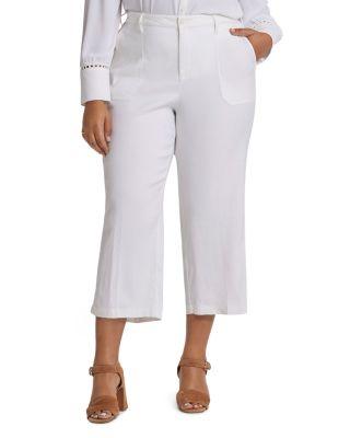 Wide Leg Cargo Capri Pants by NYDJ PLUS