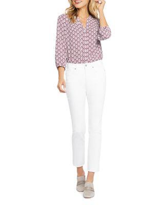 Petite Sheri High Rise Cropped Skinny Jeans in Artist Blue by NYDJ