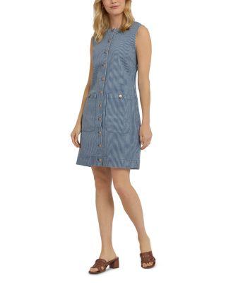 Sleeveless Denim Utility Dress by NYDJ