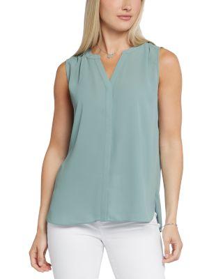 Sleeveless Pleat Back Blouse by NYDJ