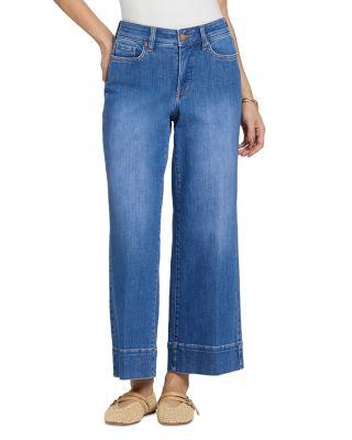 Teresa High Rise Wide Leg Ankle Jeans in Blue Paradise by NYDJ