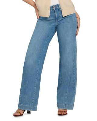 Teresa High Rise Wide Leg Side Godet Jeans in Dawn Rock by NYDJ