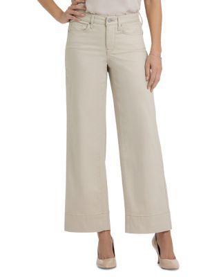 Teresa Mid Rise Wide Leg Ankle Jeans in Tavern by NYDJ