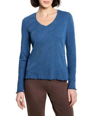 Lace Knit V Neck Tee by NZT BY NIC+ZOE