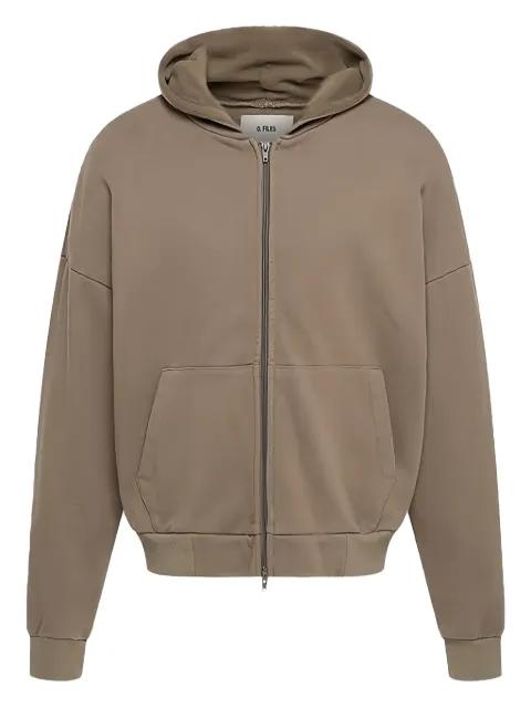 Origami zip-up hoodie by O.FILES