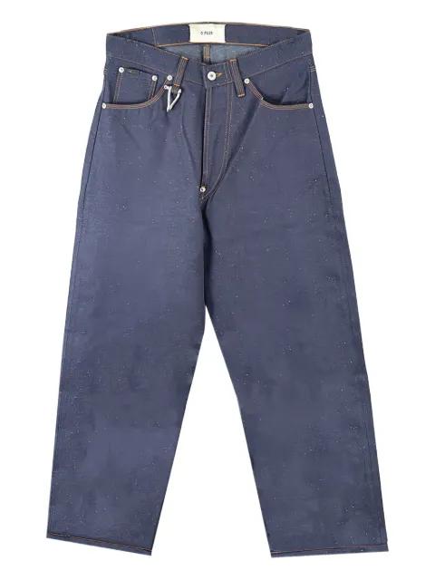 clip-detail straight jeans by O.FILES