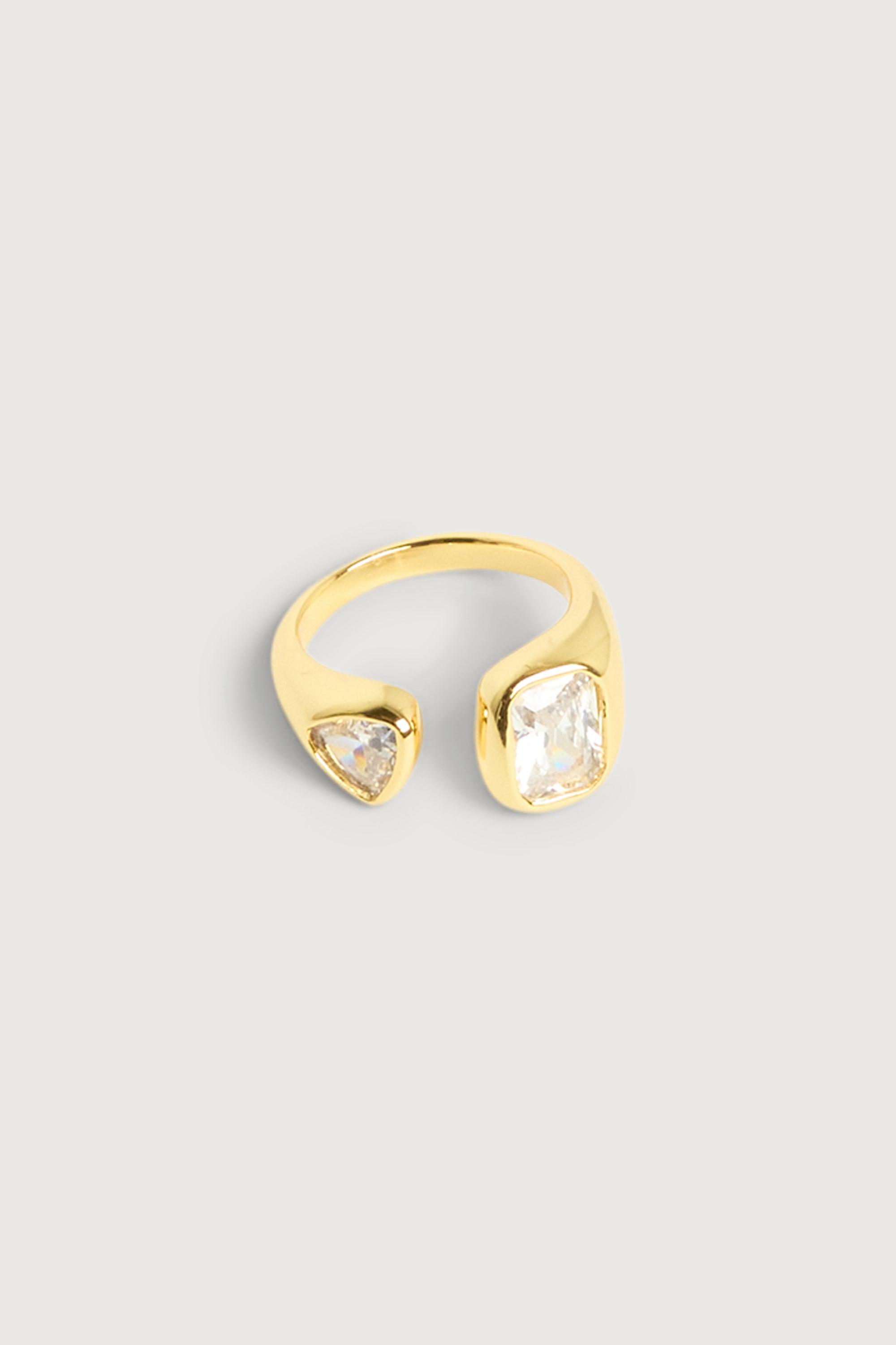 ABSTRACT GEM RING by OAK + FORT