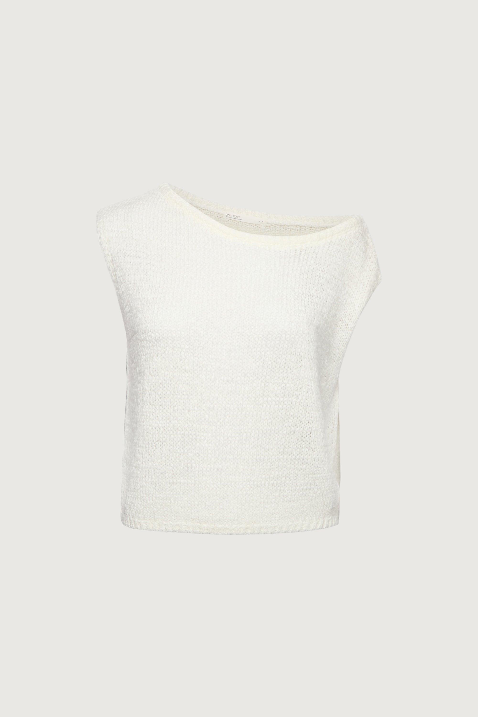 ASYMMETRICAL OFF SHOULDER KNIT TOP by OAK + FORT ASYMMETRICAL OFF SHOULDER KNIT TOP by OAK + FORT