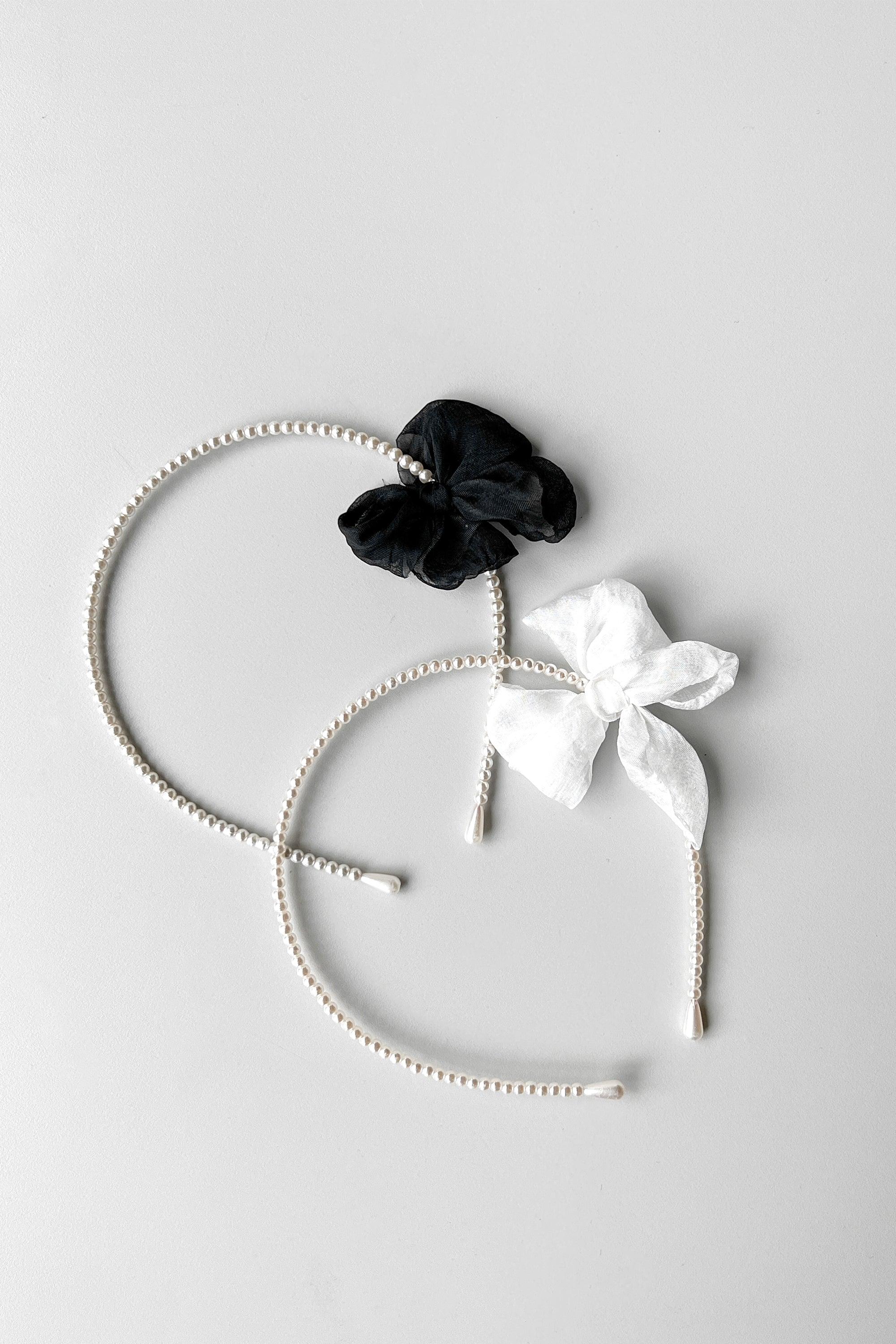 BEADED HEADBAND WITH BOW by OAK + FORT