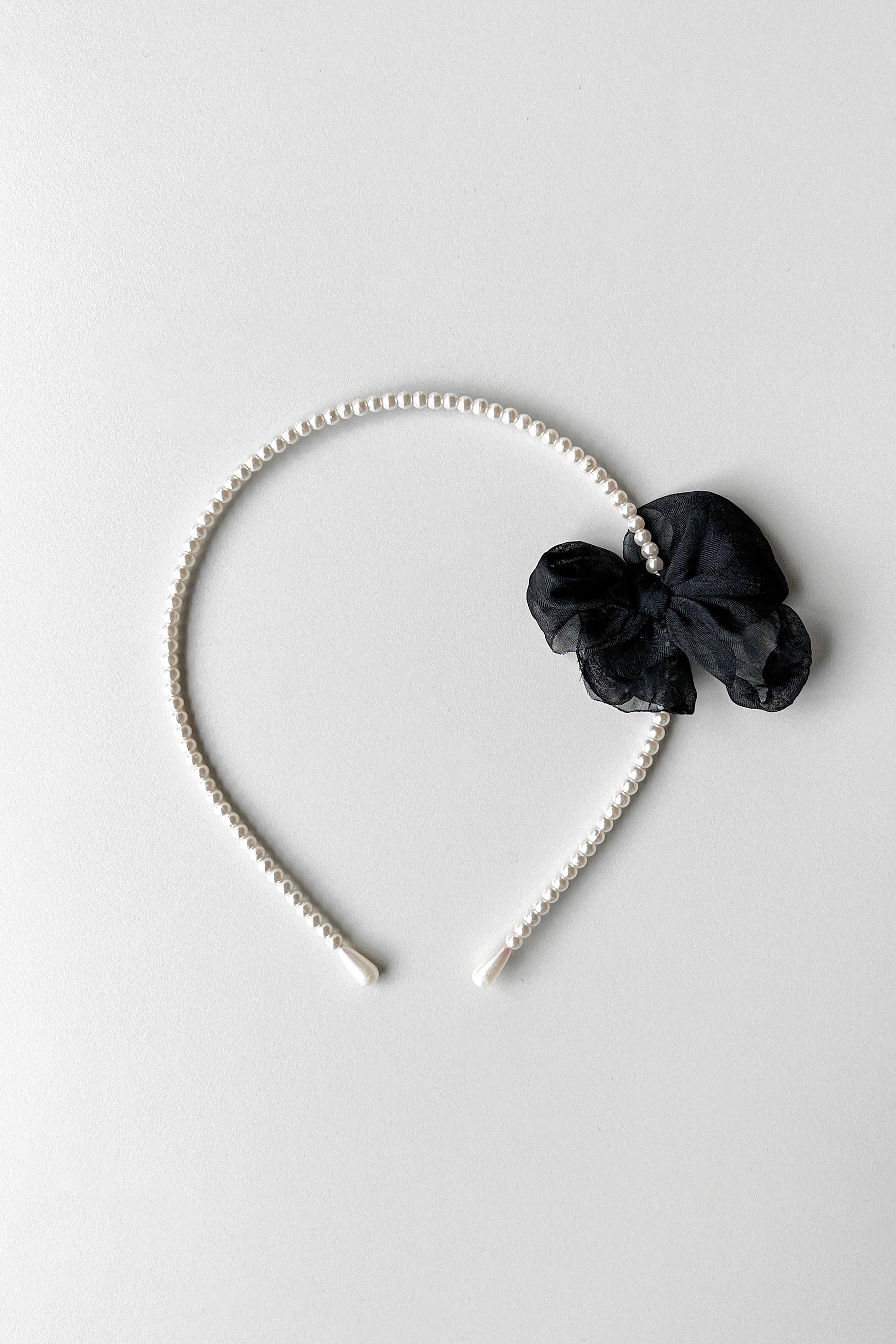 BEADED HEADBAND WITH BOW by OAK + FORT