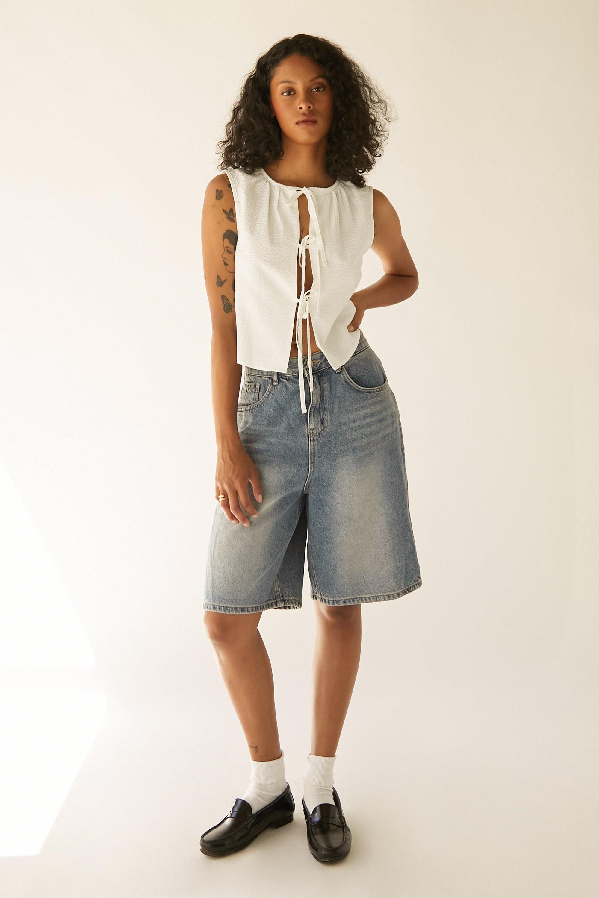 BERMUDA DENIM SHORTS by OAK + FORT