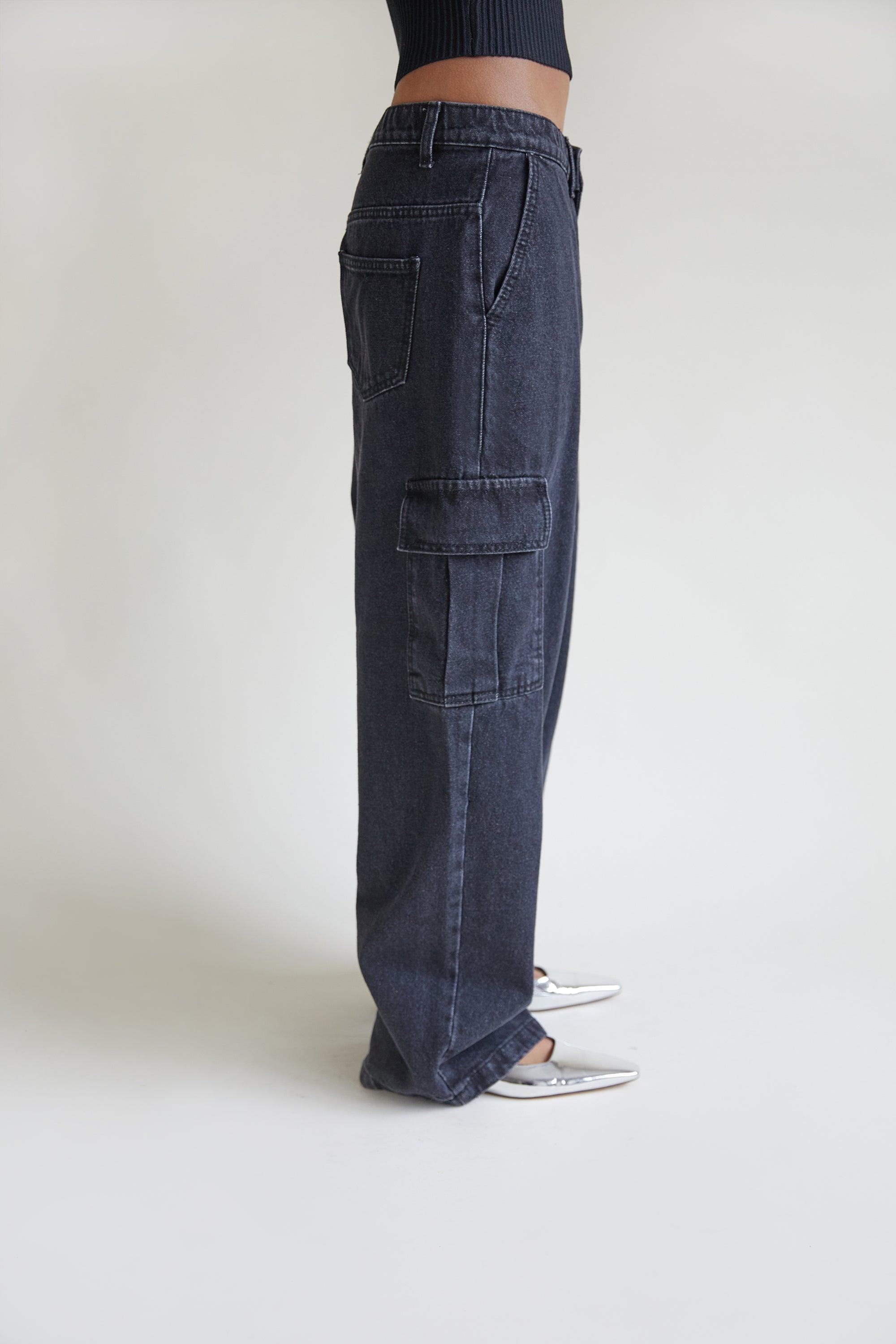 BLACK CARGO JEAN by OAK + FORT