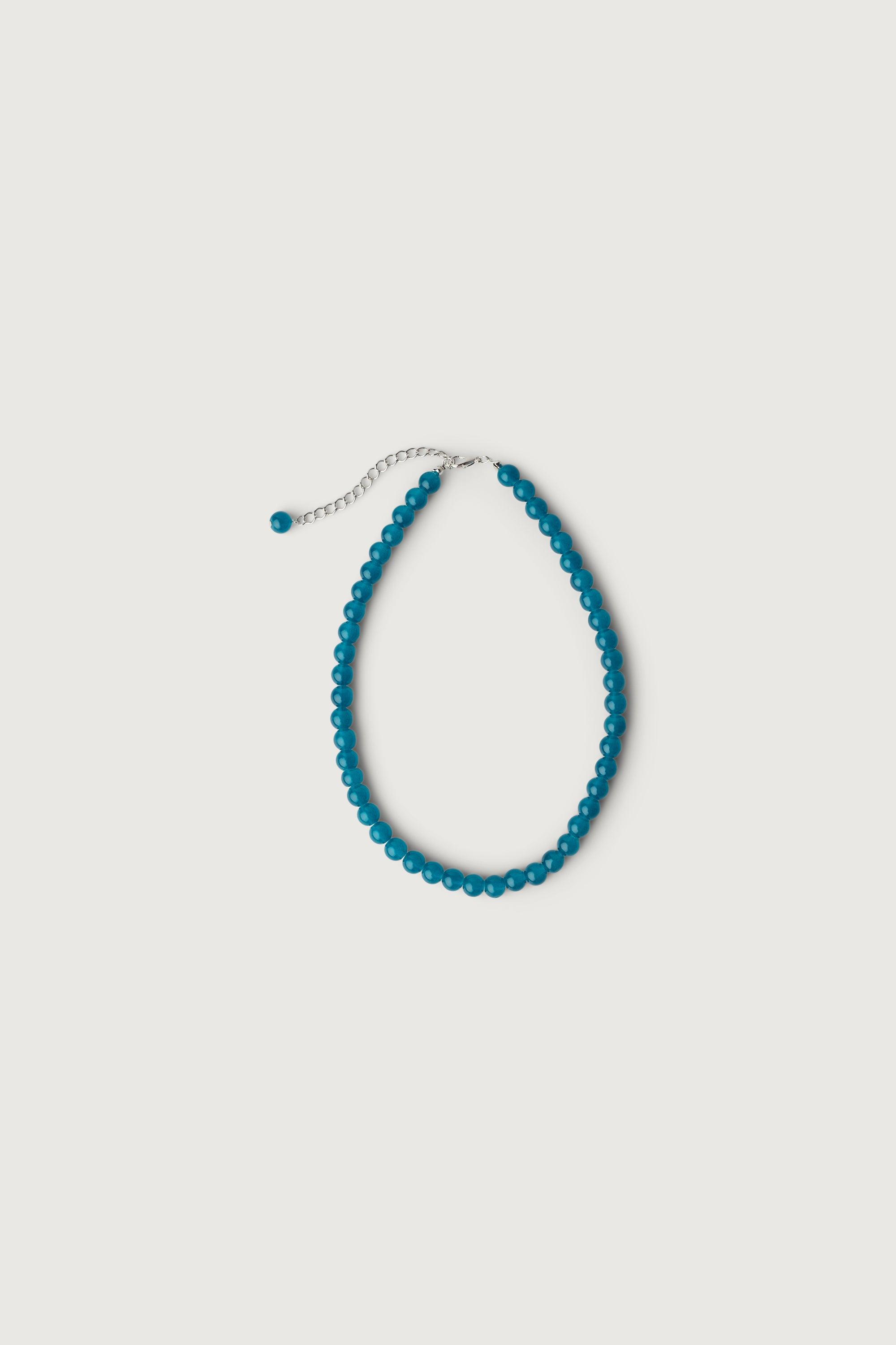 BLUE STONE BEAD NECKLACE by OAK + FORT