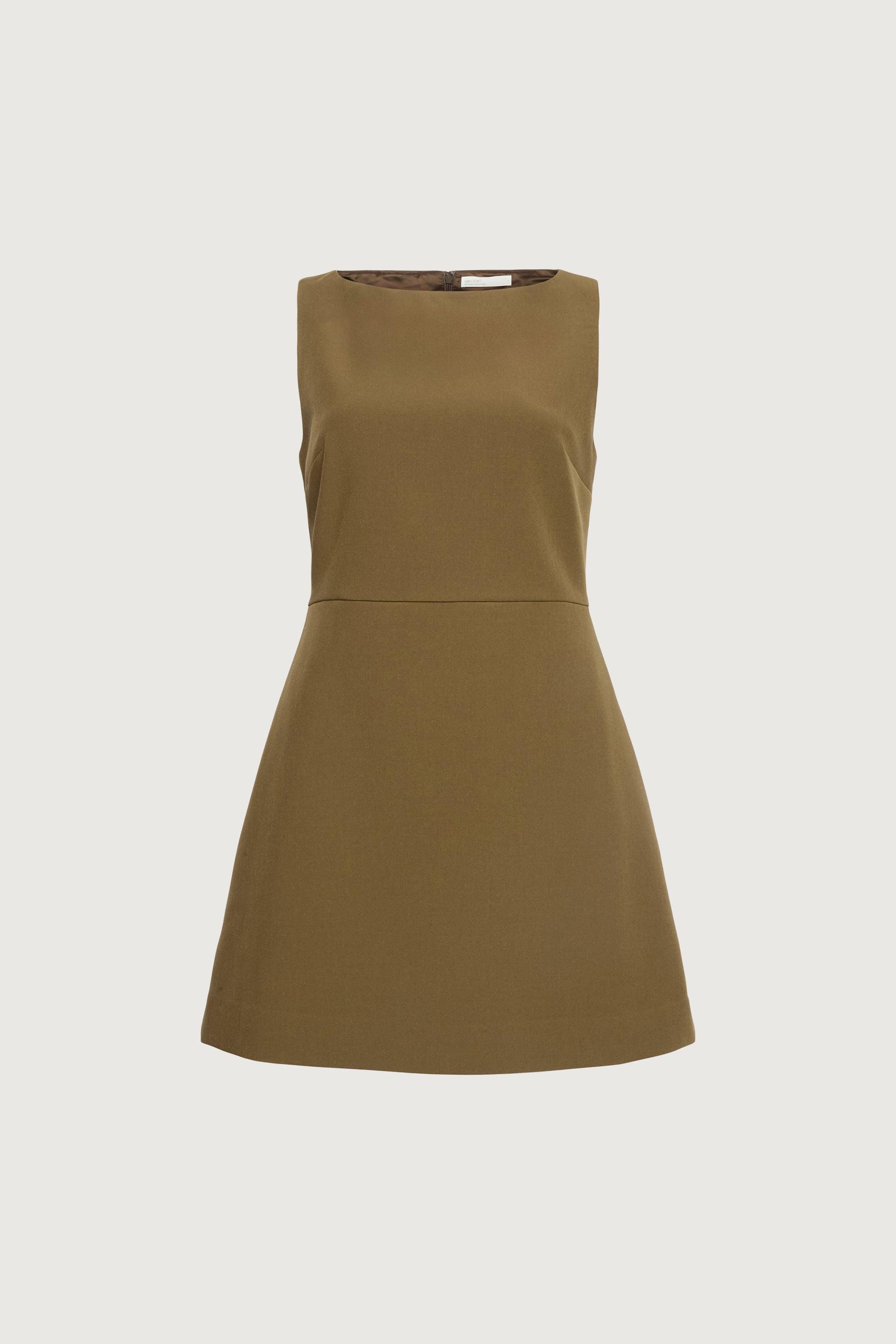 BOAT NECK MINI DRESS WITH POCKETS by OAK + FORT
