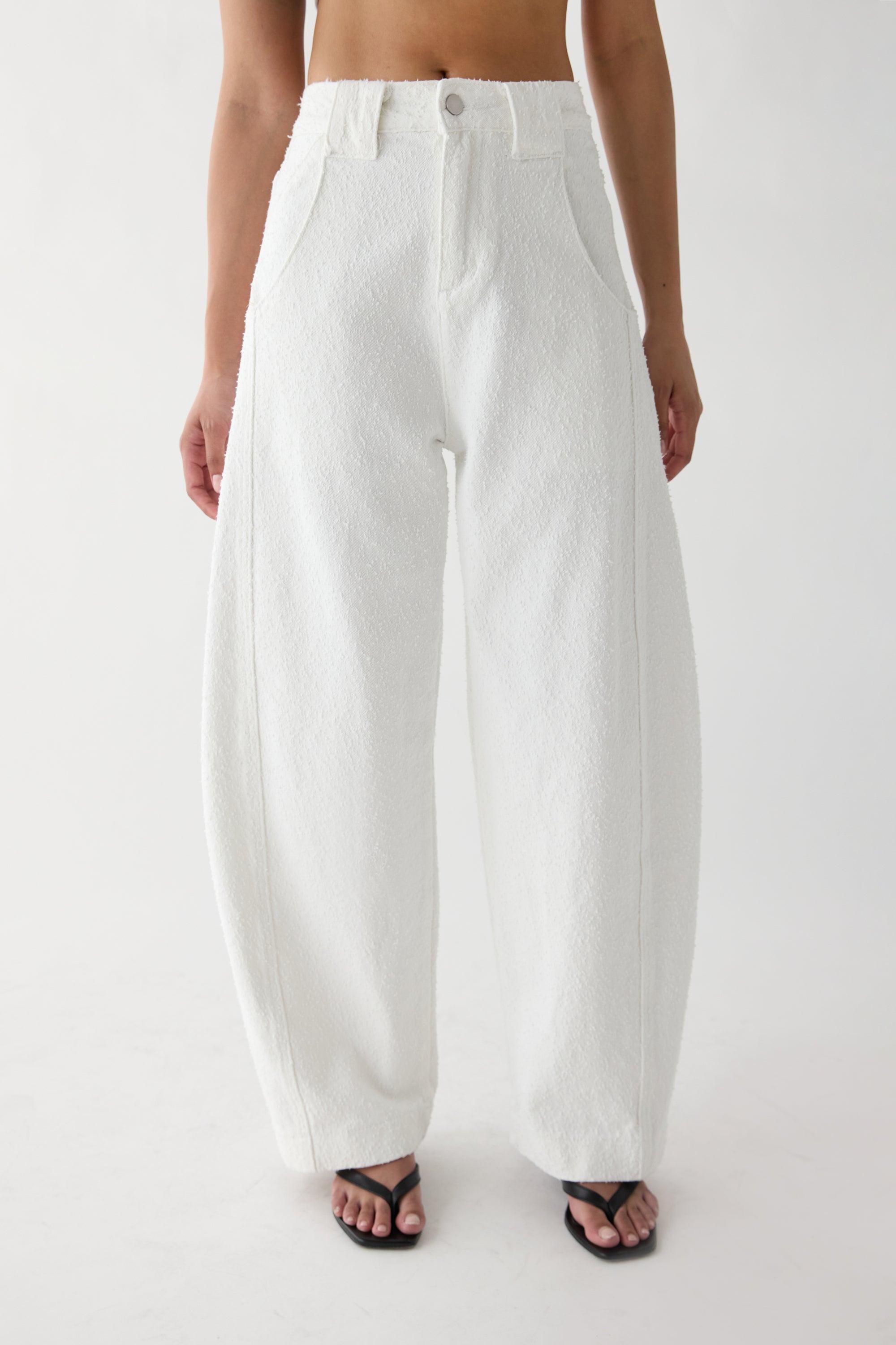 BOUCLE CURVE LEG PANT by OAK + FORT