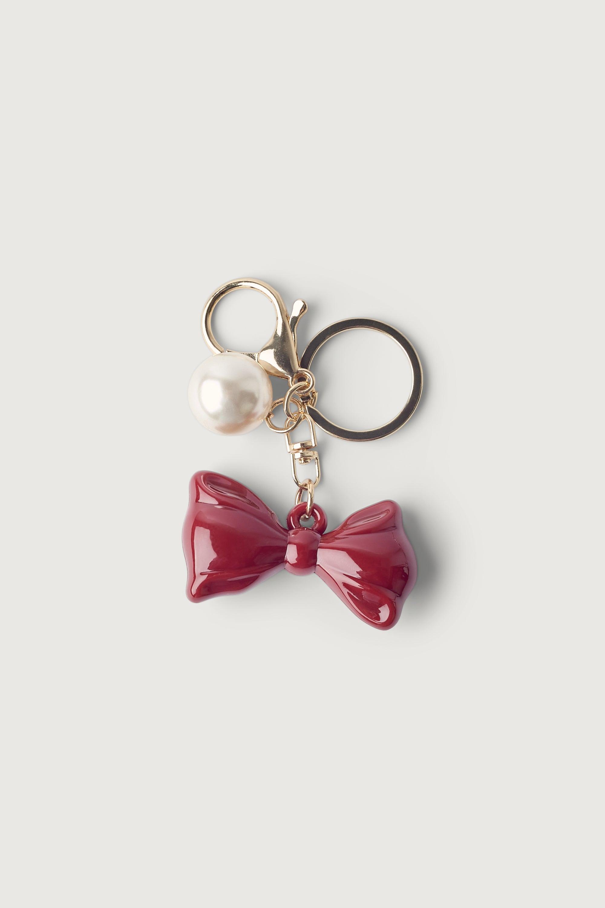 BOW AND PEARL BAG CHARM by OAK + FORT