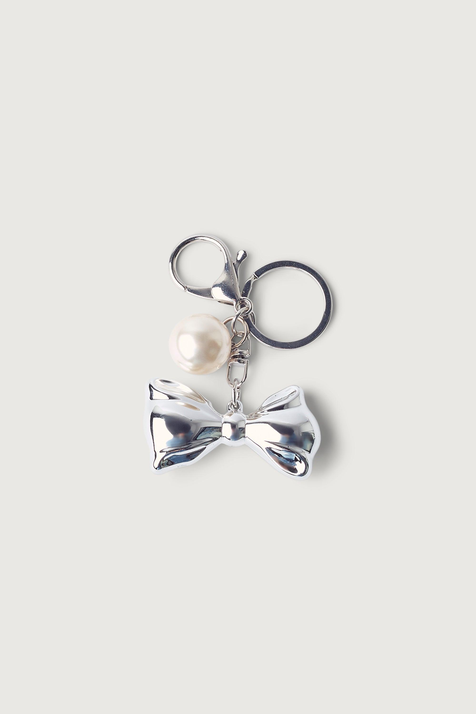 BOW AND PEARL BAG CHARM by OAK + FORT