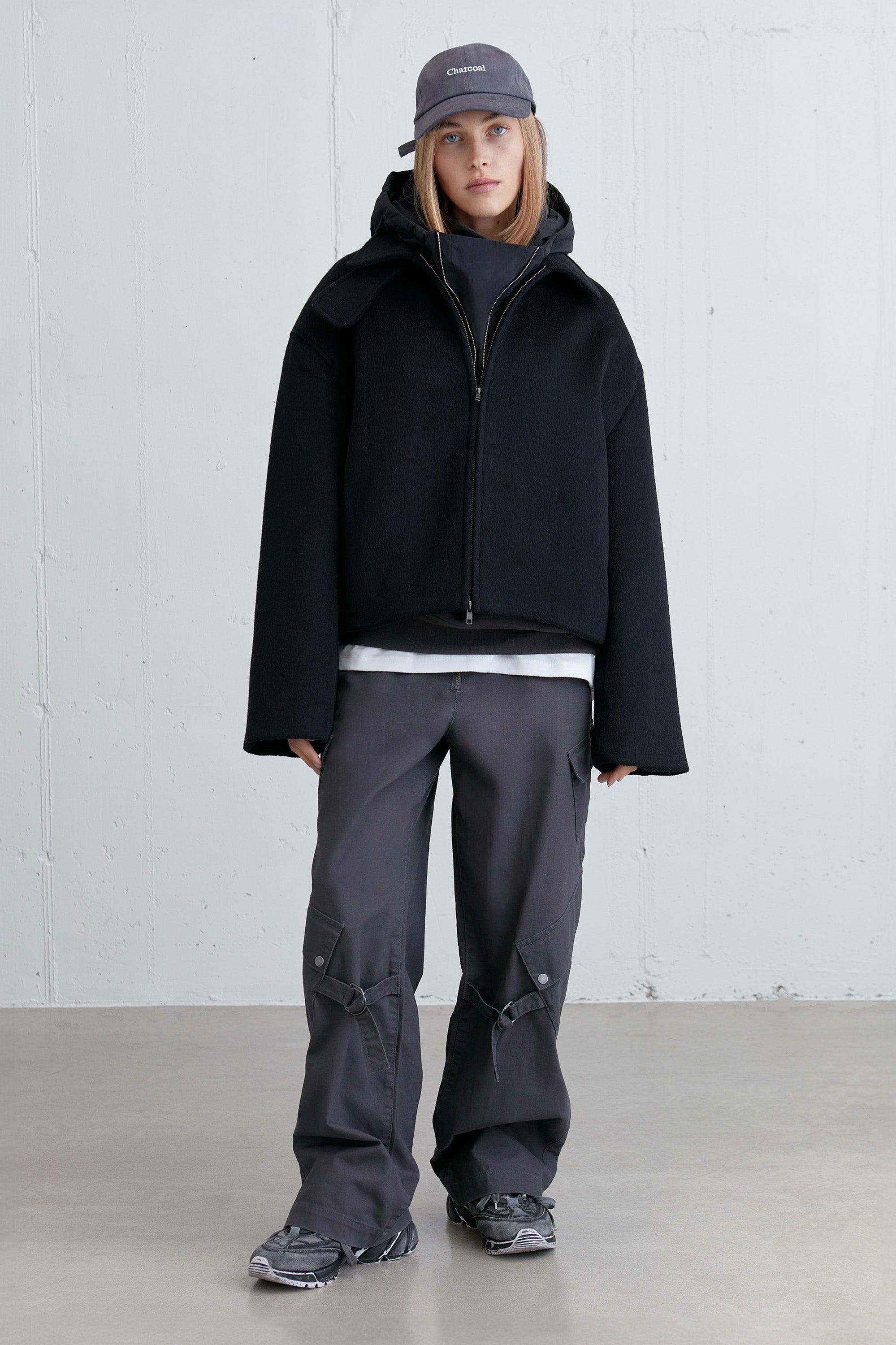 BOXY WOOL BLEND JACKET by OAK + FORT