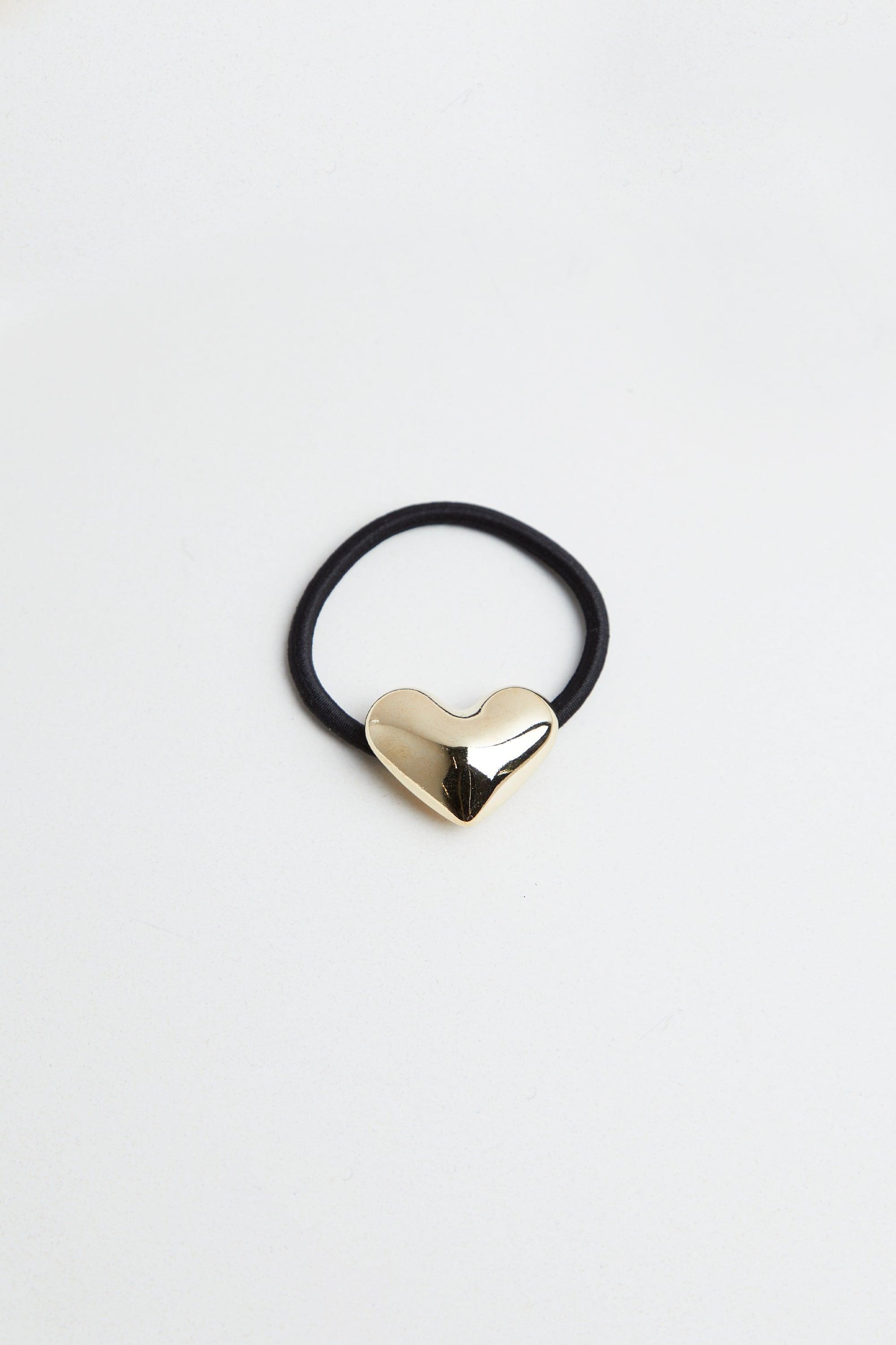 BUBBLE HEART PENDANT HAIR TIE by OAK + FORT
