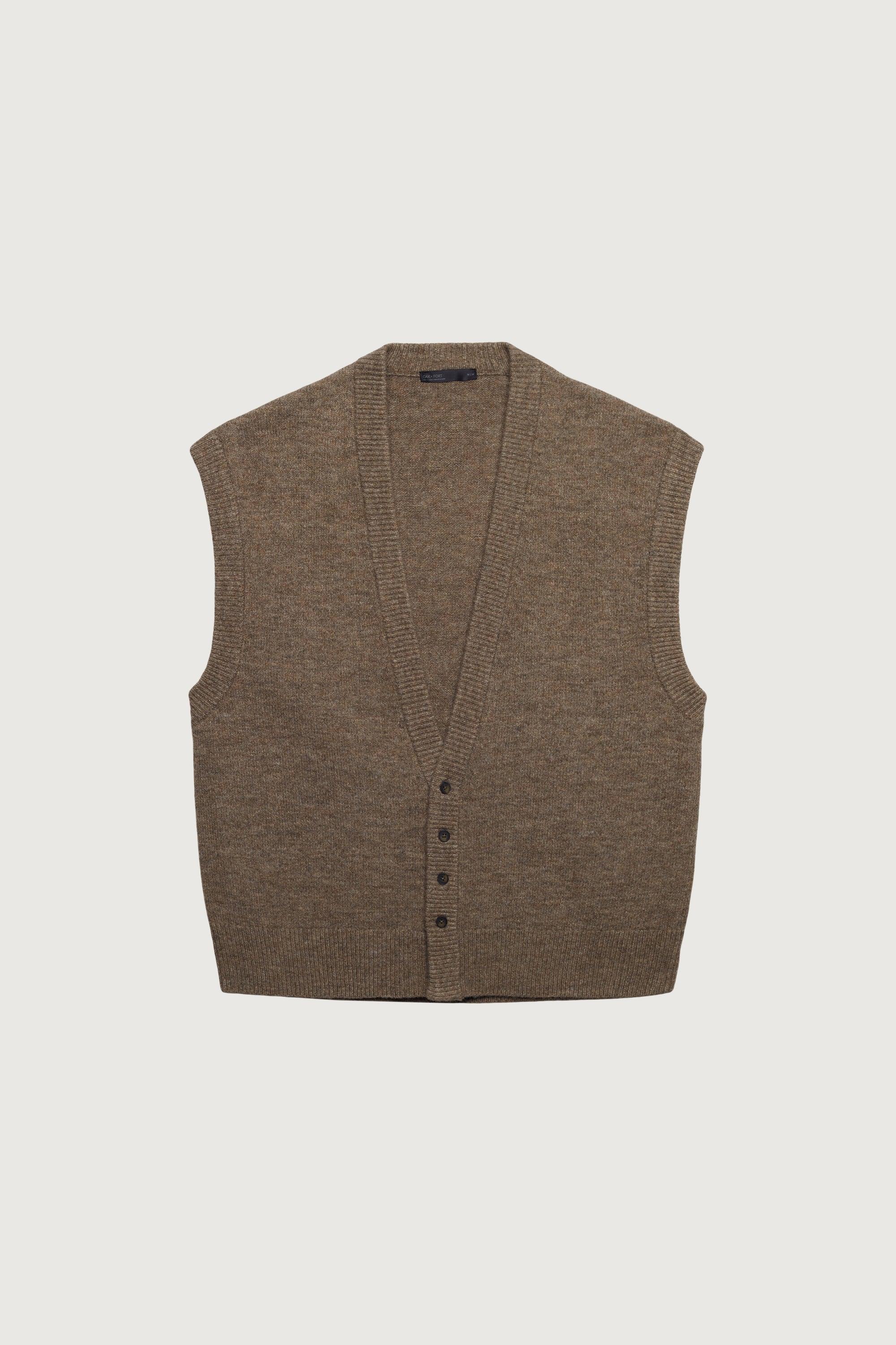 BUTTON FRONT SWEATER VEST by OAK + FORT