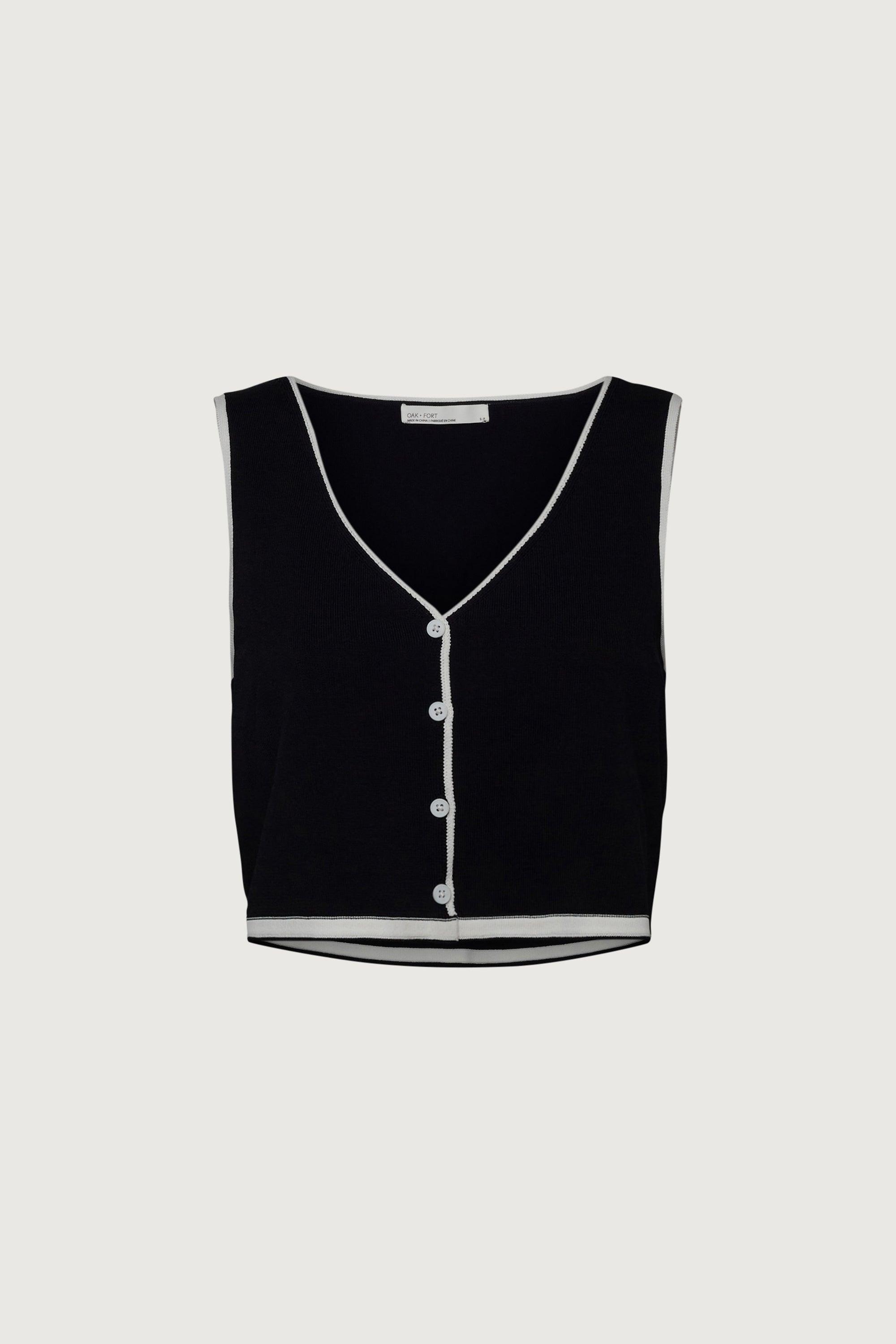 BUTTON FRONT TANK by OAK + FORT