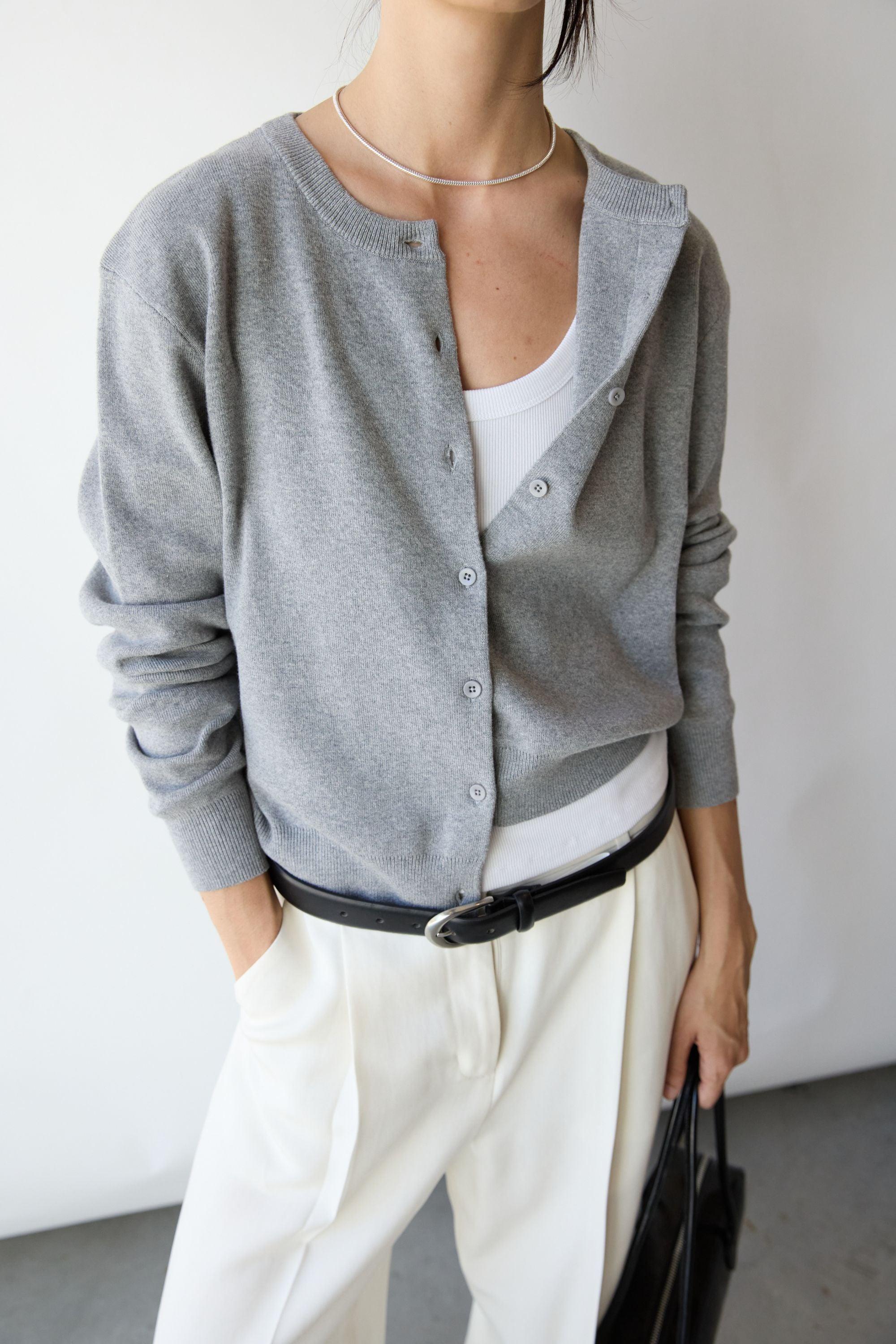 BUTTON UP CARDIGAN by OAK + FORT